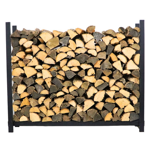 5 ft Steel Firewood Rack Holds 1/4 Cord Plus Woodhaven