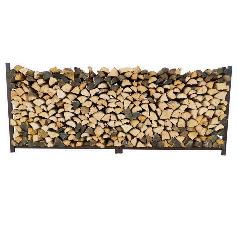 Load image into Gallery viewer, 8 ft Steel Firewood Rack The Woodhaven
