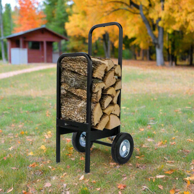 Load image into Gallery viewer, Firewood Cart   300 lb Capacity  USA Made Steel  Woodhaven
