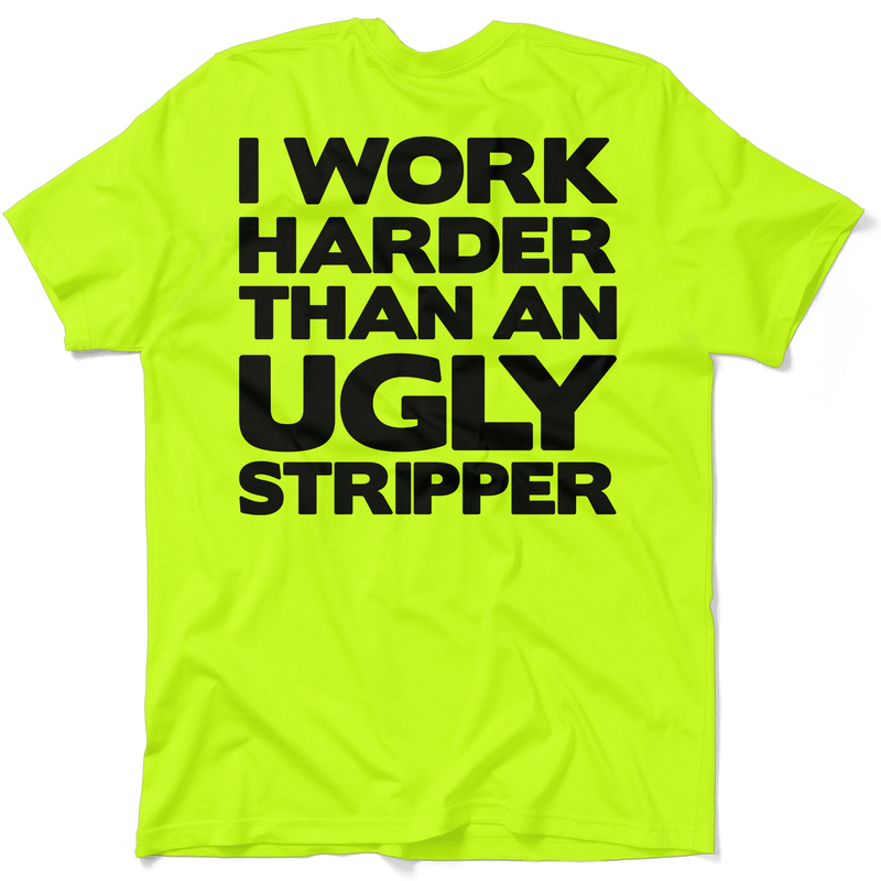 Load image into Gallery viewer, Work Harder - Safety Yellow T-Shirt
