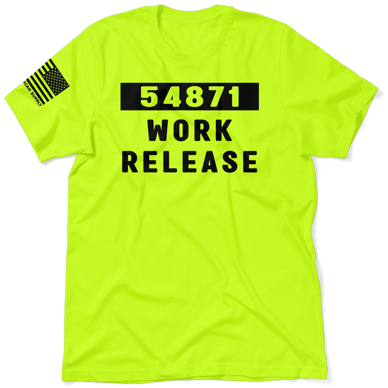 Load image into Gallery viewer, Work Release - Safety Yellow T-Shirt
