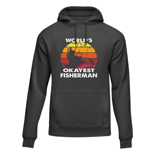 World's Okayest Fisherman Unisex Hoodie