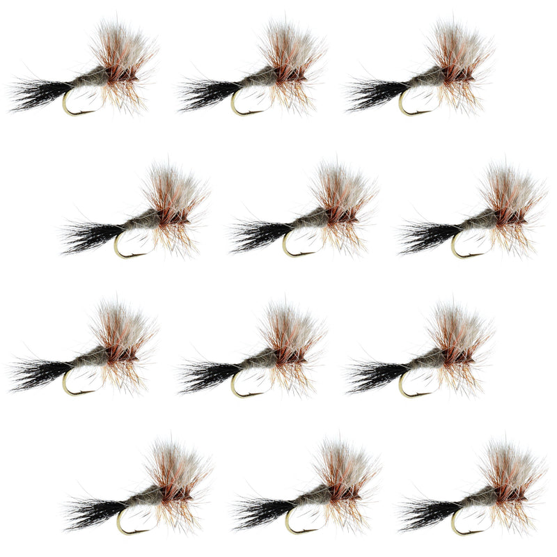 Load image into Gallery viewer, Ausable Wulff Classic Dry Fly 1 Dozen Flies  Hook Size 14
