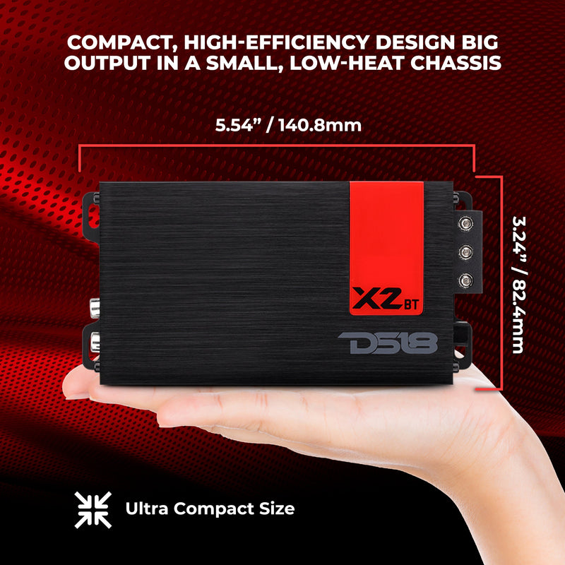Load image into Gallery viewer, X 2-Channel Ultra Compact Full-Range Amplifier with Bluetooth Connectivity - 2 x 140 Watts Rms
