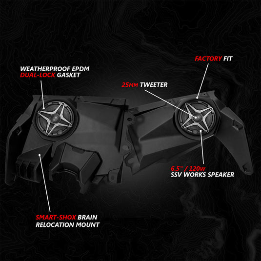 2017-2026 Can-Am® X3, Phase-2 A-Spec 4-Speaker System w/JVC