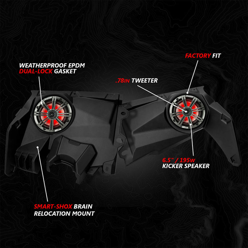 Load image into Gallery viewer, 2017-2026 Can-Am® Maverick X3 Front-Dash 6.5&quot; Speaker-Panels
