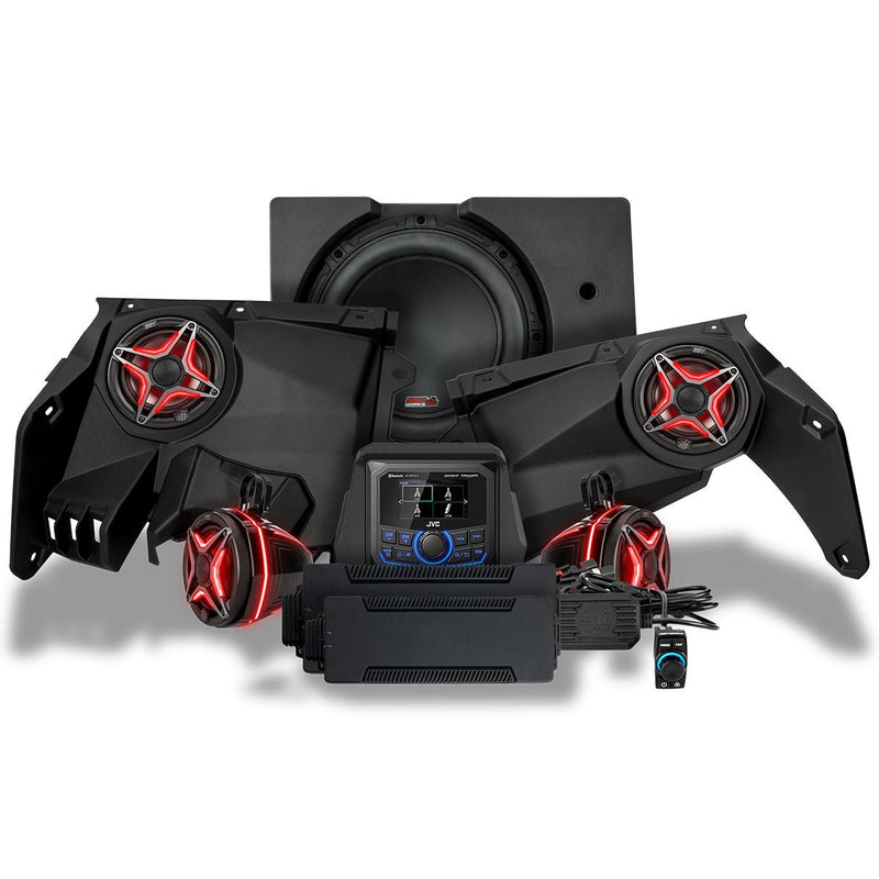 Load image into Gallery viewer, 2017-2024 Can-Am® X3, Phase-4 V-Spec 5-Speaker 1650watt System w/JVC
