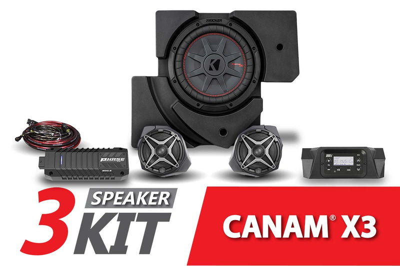 Load image into Gallery viewer, 2017-2023 CanAm X3 Complete SSV 3-Speaker Plug-and-Play System

