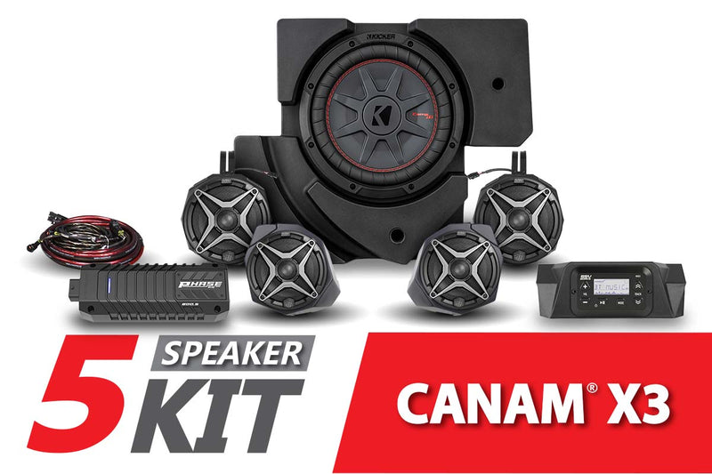 Load image into Gallery viewer, 2017-2023 CanAm X3 Complete SSV 5-Speaker Plug-and-Play System
