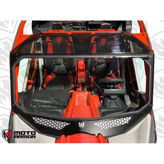 2017-2025 Can Am X3 Full Glass Windshield - Two Vent
