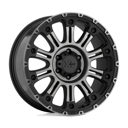 Xd Xd829 Hoss Ii Satin Black Machined Gray Tint