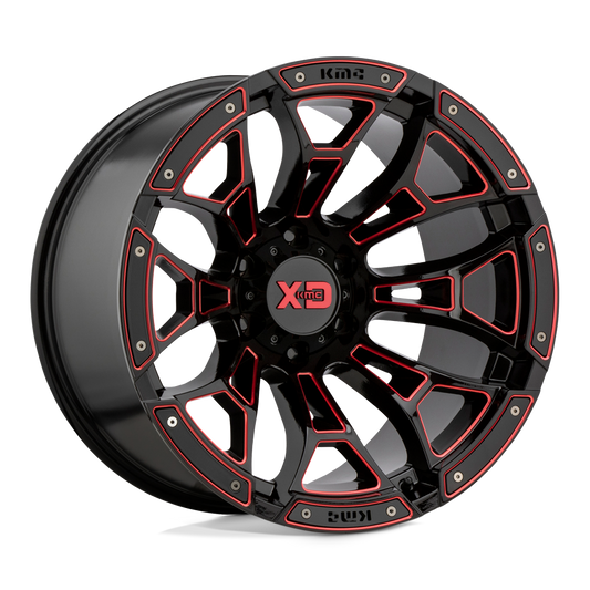 Xd Xd841 Boneyard Gloss Black Milled With Red Tint
