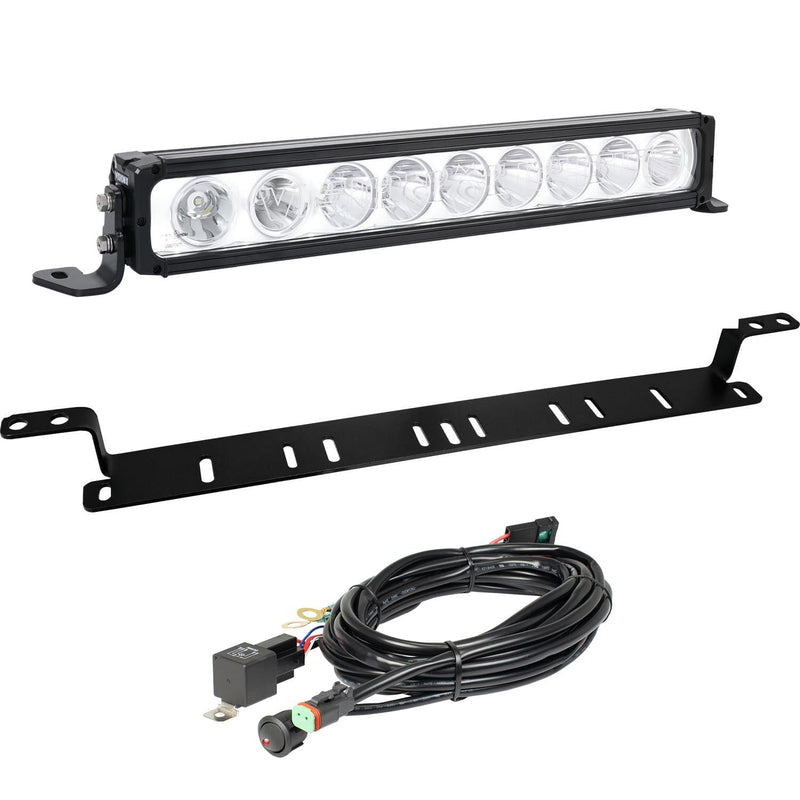 Load image into Gallery viewer, 2007-2014 GMC Sierra 2500/3500 HD Bumper Light Bar with 19" XPR Halo Light Bar
