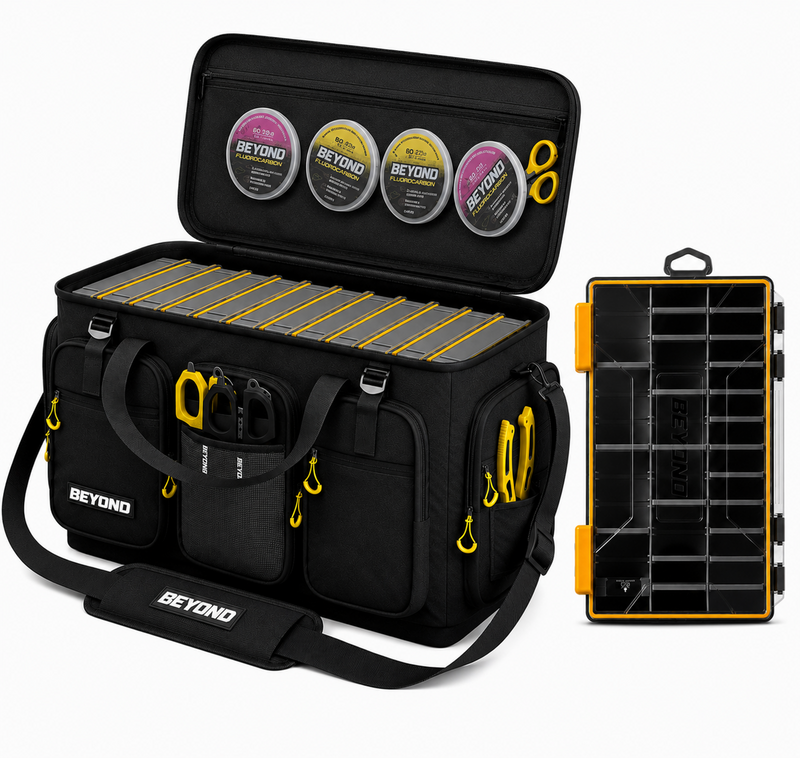 Load image into Gallery viewer, Beyond Fishing Hauler Tackle Bags  With or Without Tackle Box Available in Medium, Large, and Extra-Large
