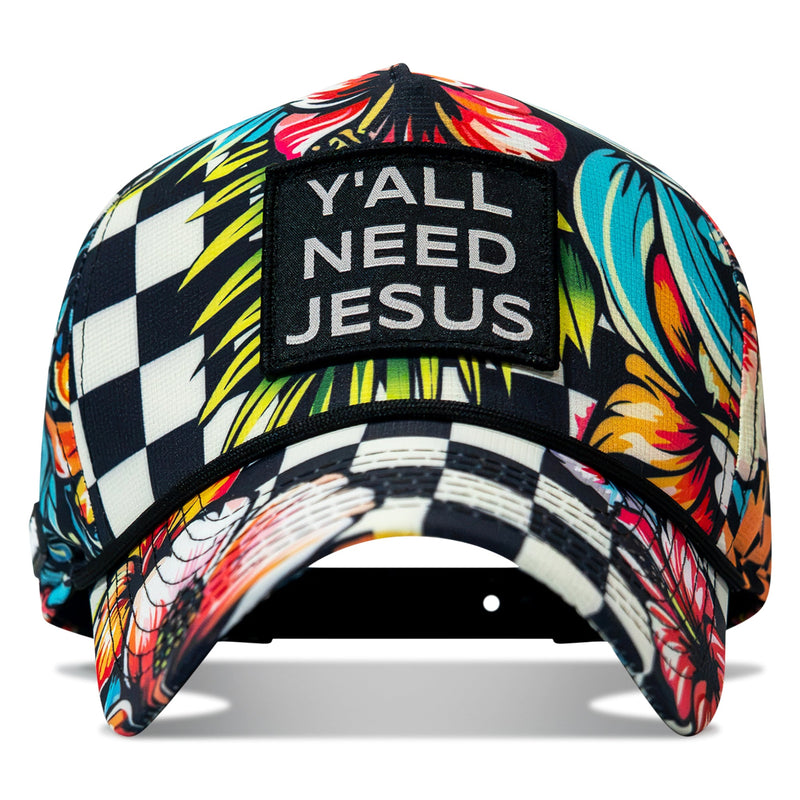 Load image into Gallery viewer, Y'all Need Jesus Patch Weekender Snapback
