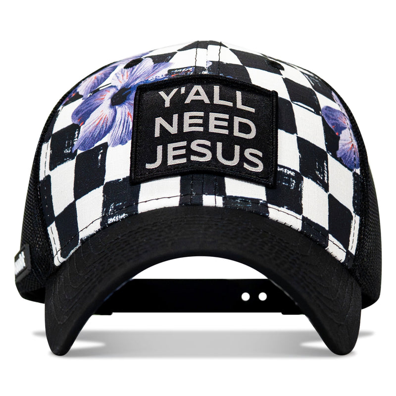 Load image into Gallery viewer, Y'all Need Jesus Patch Original Ripstop Snapback Hat

