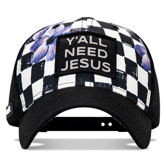 Y'all Need Jesus Patch Original Ripstop Snapback Hat