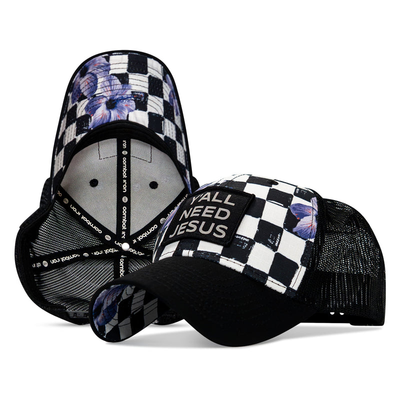 Load image into Gallery viewer, Y'all Need Jesus Patch Original Ripstop Snapback Hat
