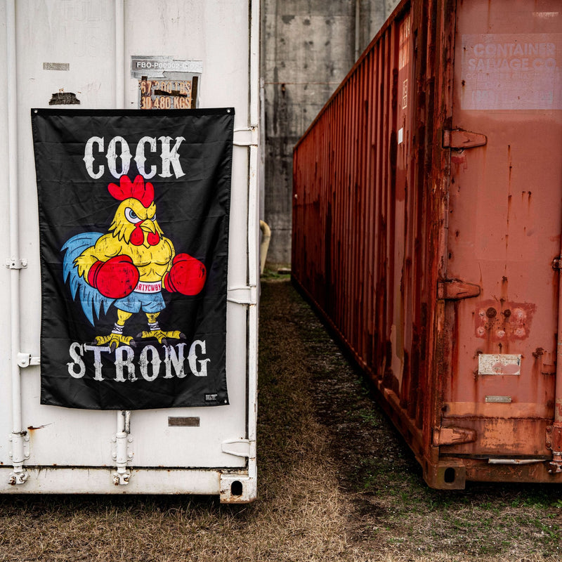 Load image into Gallery viewer, Cock Strong Boxing Chicken 3' X 5' Flag

