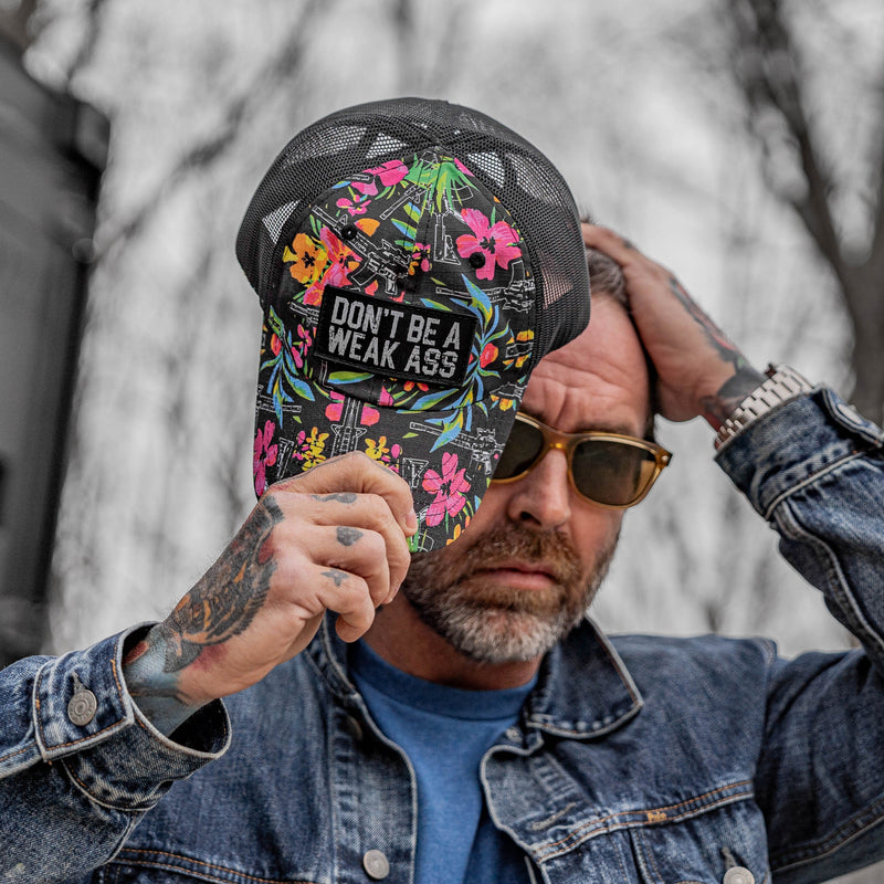 Load image into Gallery viewer, Don't Be A Weak Ass Patch Tactical Ripstop Mesh Snapback Hat
