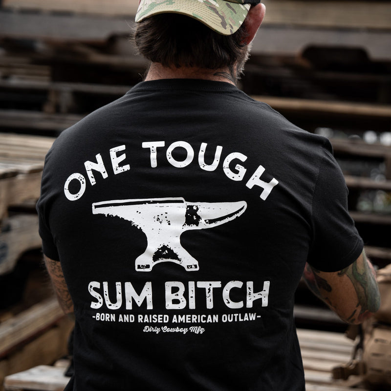 Load image into Gallery viewer, One Tough Sum Born and Raised American Outlaw Men&#39;s T-Shirt
