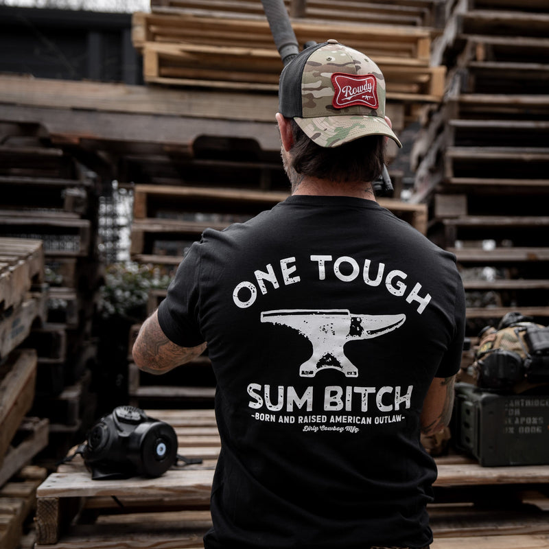 Load image into Gallery viewer, One Tough Sum Born and Raised American Outlaw Men&#39;s T-Shirt
