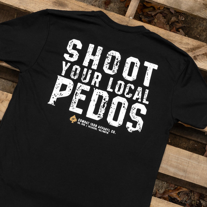 Load image into Gallery viewer, Shoot Your Local Pedos Men&#39;s T-Shirt

