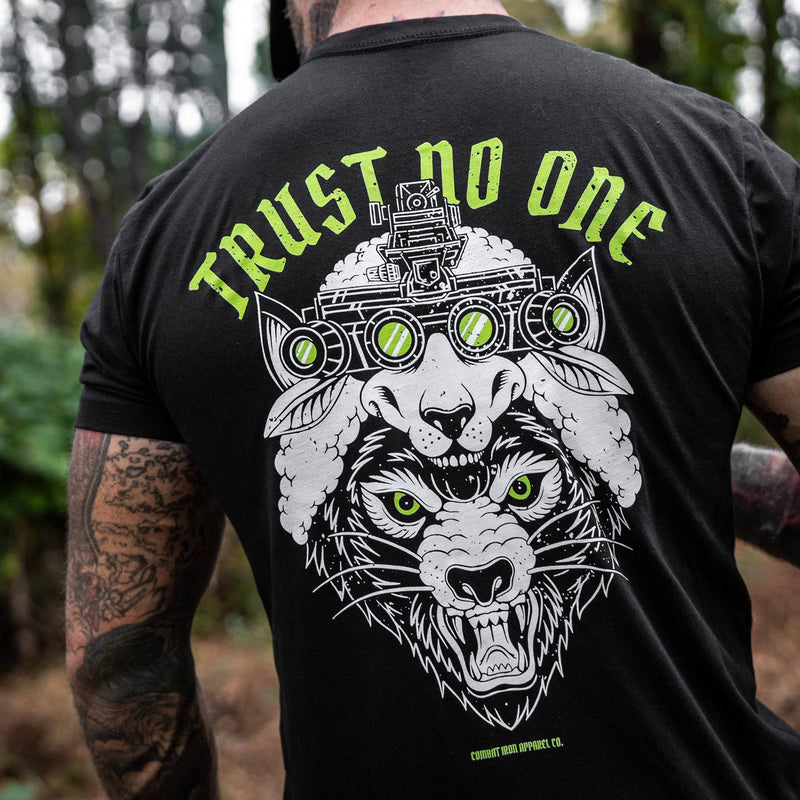 Load image into Gallery viewer, Trust No One Wolf Men&#39;s T-Shirt
