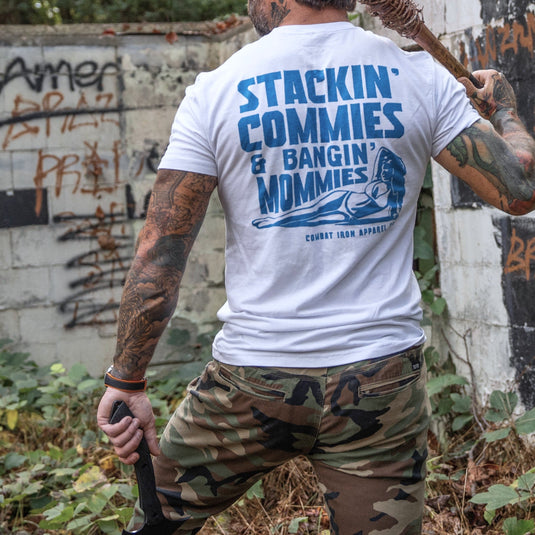 Stackin' Commies & Bangin' Mommies Men's T-Shirt