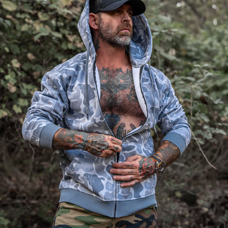 Load image into Gallery viewer, Men&#39;s Zip Up Fleece Lined Hoodie 2.0
