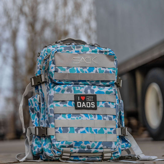 I Love Hot Dads PVC Patch