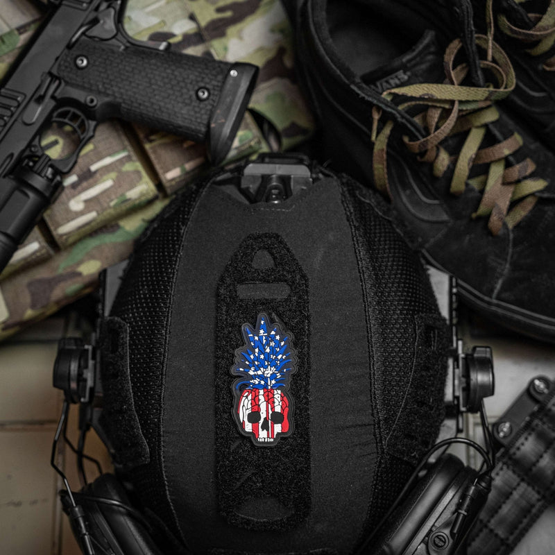 Load image into Gallery viewer, USA Pineapple Skull PVC Patch
