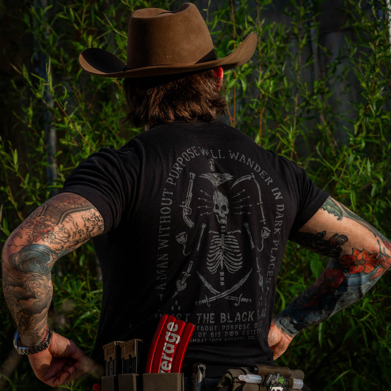 Load image into Gallery viewer, Hoist the Black Flag Skull &amp; Bones Men's T-Shirt
