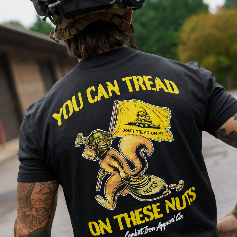 Load image into Gallery viewer, Tread On These Nuts Patriotic Men&#39;s T-Shirt
