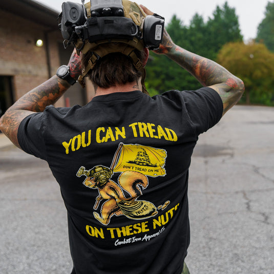 Tread On These Nuts Patriotic Men's T-Shirt