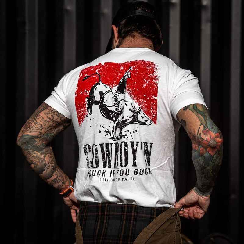 Load image into Gallery viewer, Cowboy&#39;n | Knuck If You Buck Men&#39;s T-Shirt
