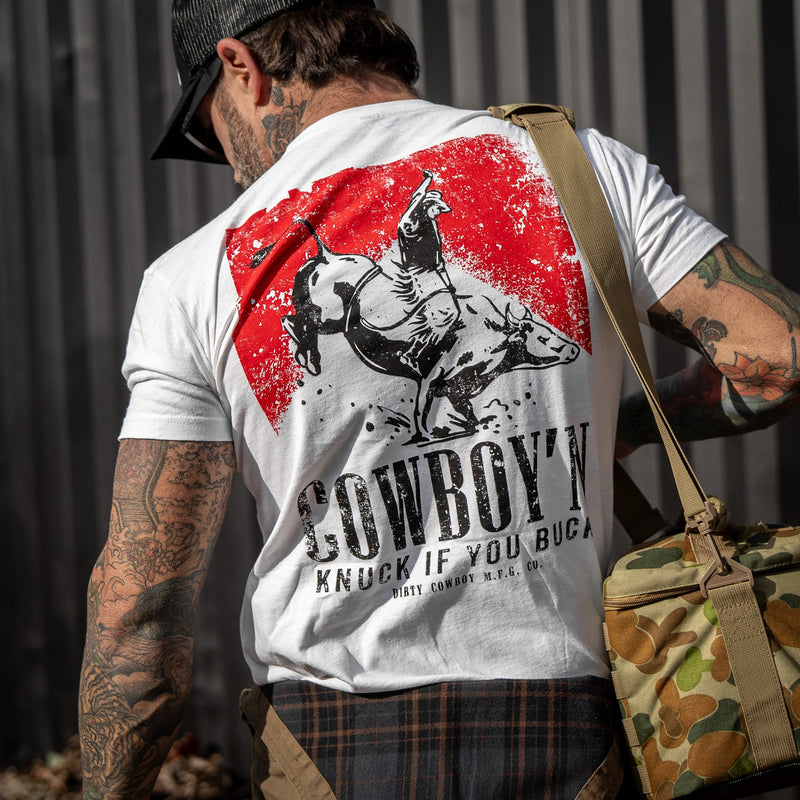 Load image into Gallery viewer, Cowboy&#39;n | Knuck If You Buck Men&#39;s T-Shirt
