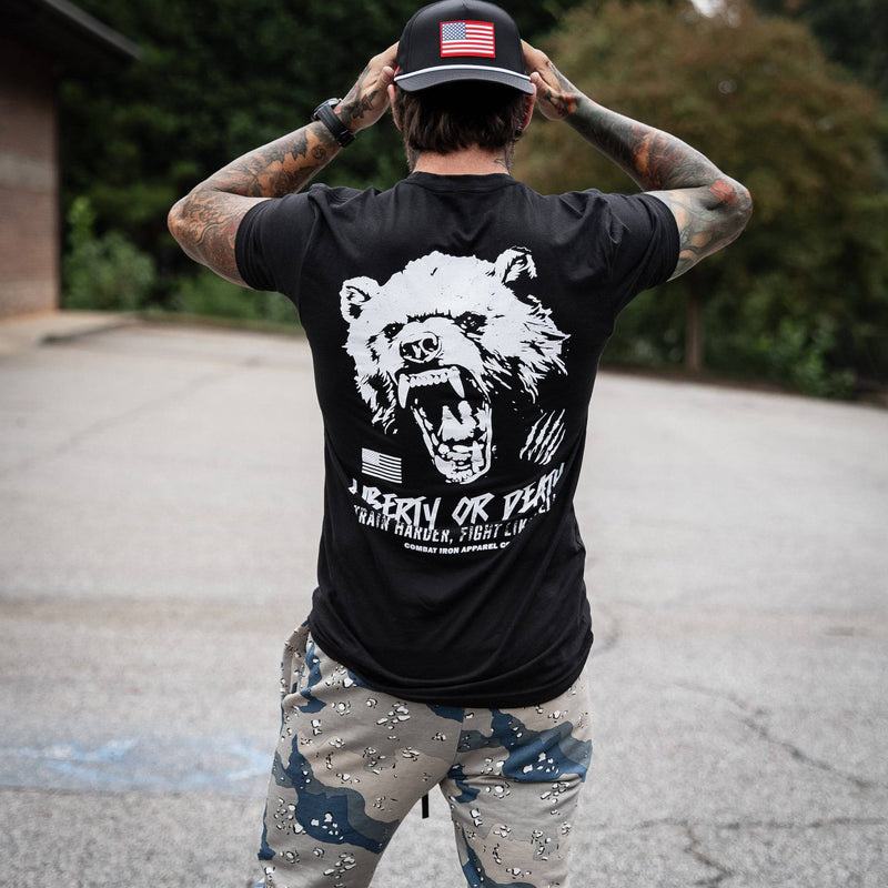 Load image into Gallery viewer, Liberty Or Death Fight Like Hell Men&#39;s T-Shirt
