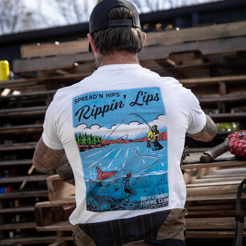 Load image into Gallery viewer, Spread&#39;n Hips, Rippin&#39; Lips Fishing Club Men&#39;s T-Shirt
