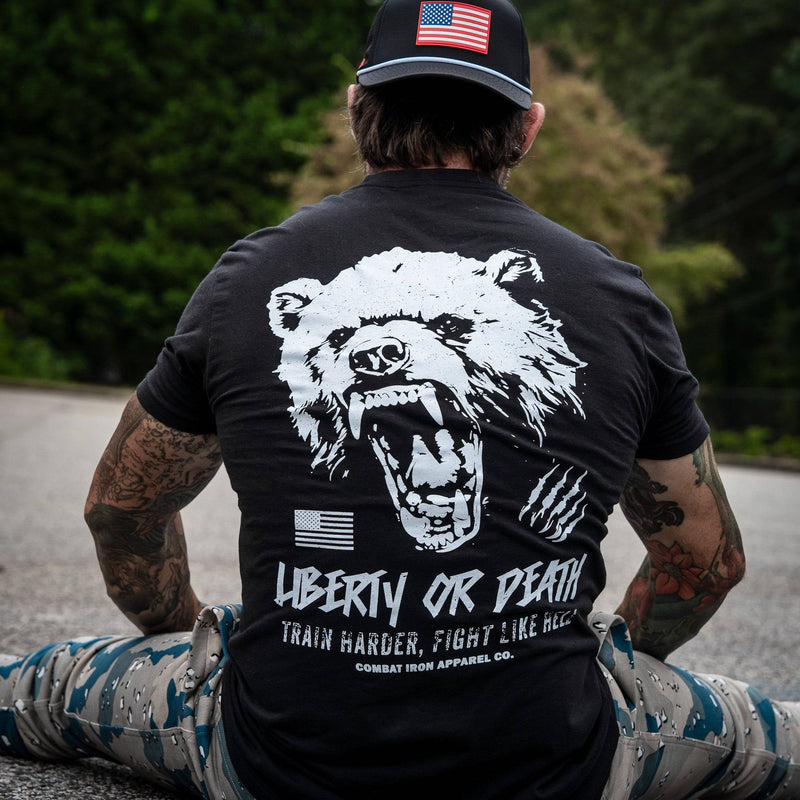 Load image into Gallery viewer, Liberty Or Death Fight Like Hell Men&#39;s T-Shirt
