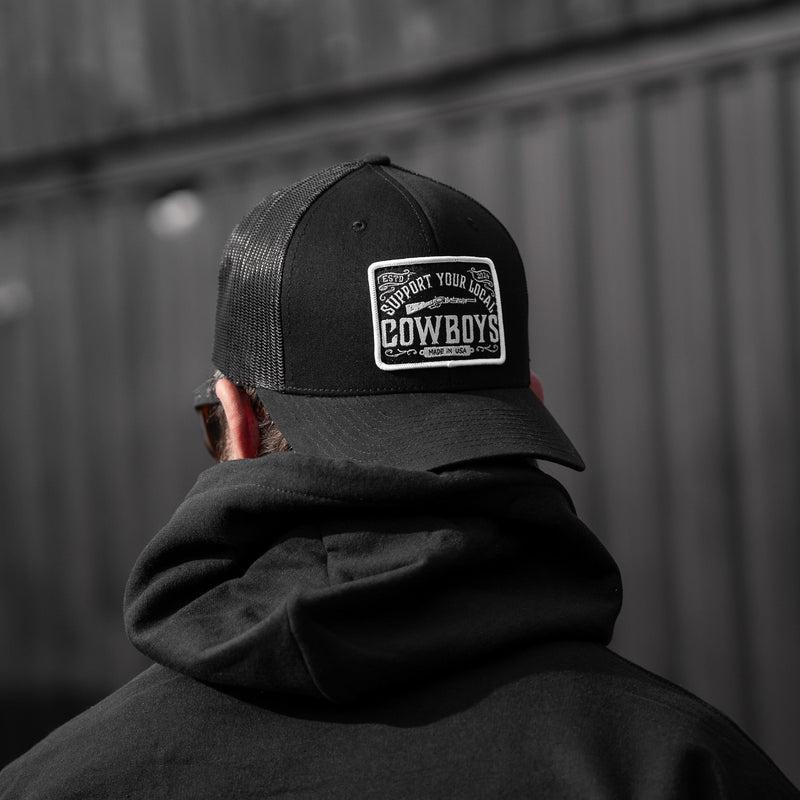 Load image into Gallery viewer, Support Your Local Cowboys Patch Snapback Hat
