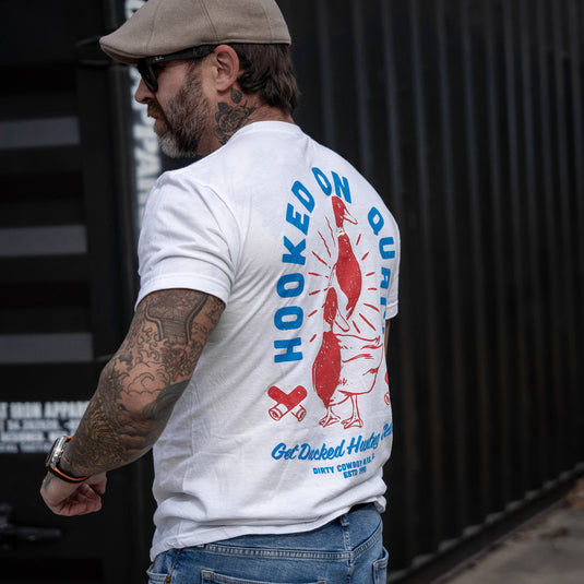 Hooked On Quack Hunter ' Get Ducked' Men's T-Shirt