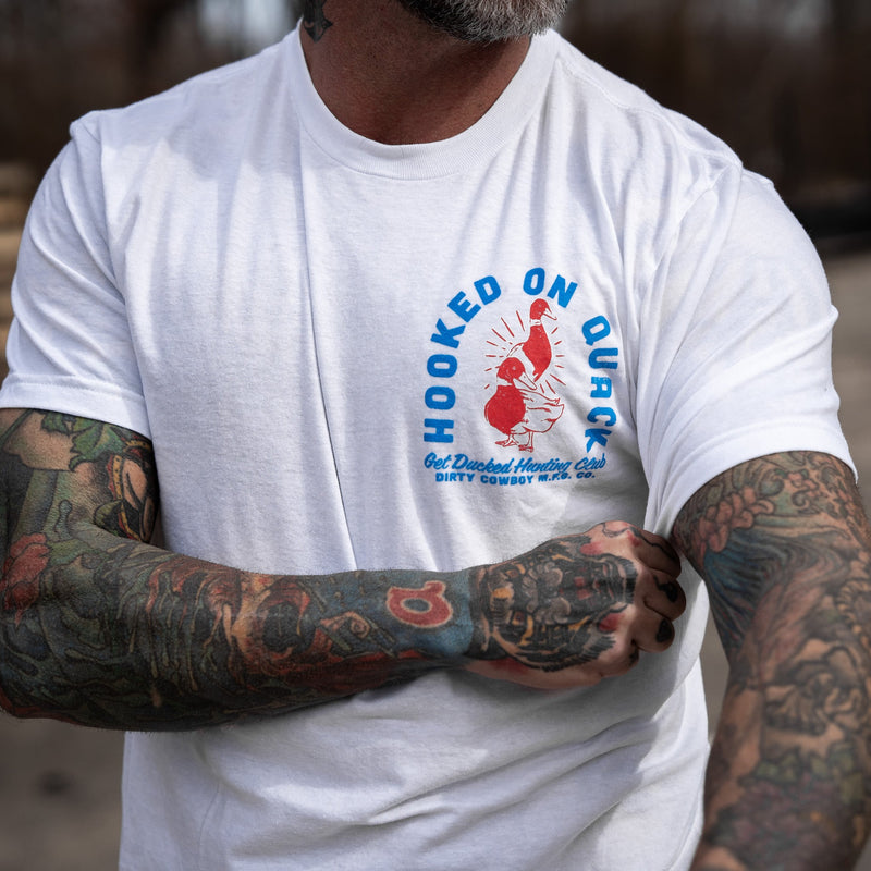 Load image into Gallery viewer, Hooked On Quack Hunter &#39; Get Ducked&#39; Men&#39;s T-Shirt
