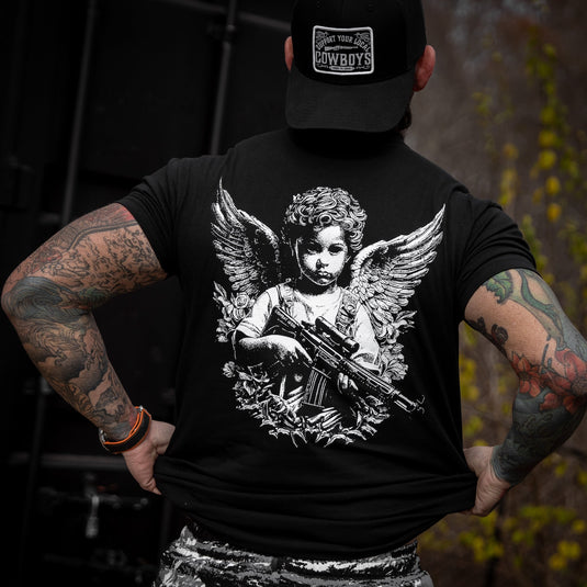 The Armed Guardian Angel Men's T-Shirt