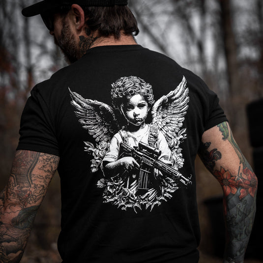 The Armed Guardian Angel Men's T-Shirt