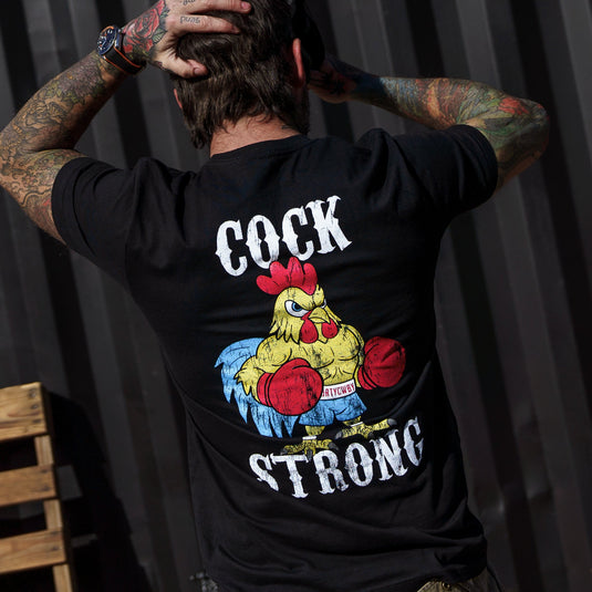 Boxing Chicken Cock Strong Men's T-Shirt