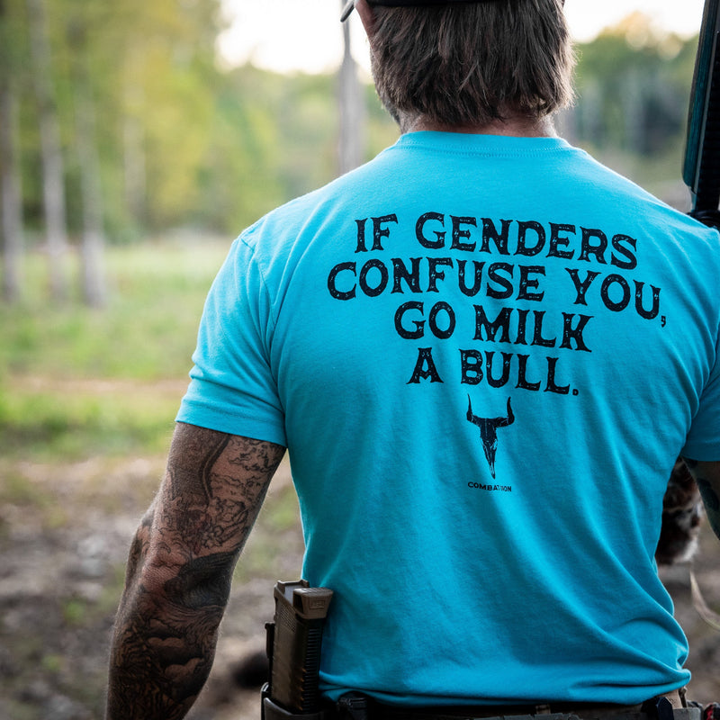 Load image into Gallery viewer, If Genders Confuse You, Go Milk a Bull Men&#39;s T-Shirt
