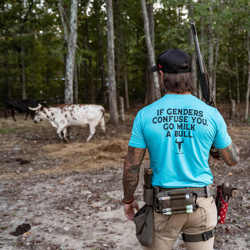 Load image into Gallery viewer, If Genders Confuse You, Go Milk a Bull Men's T-Shirt
