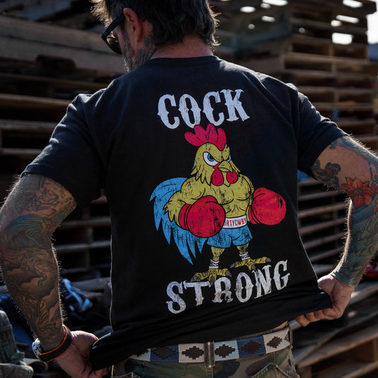 Boxing Chicken Cock Strong Men's T-Shirt