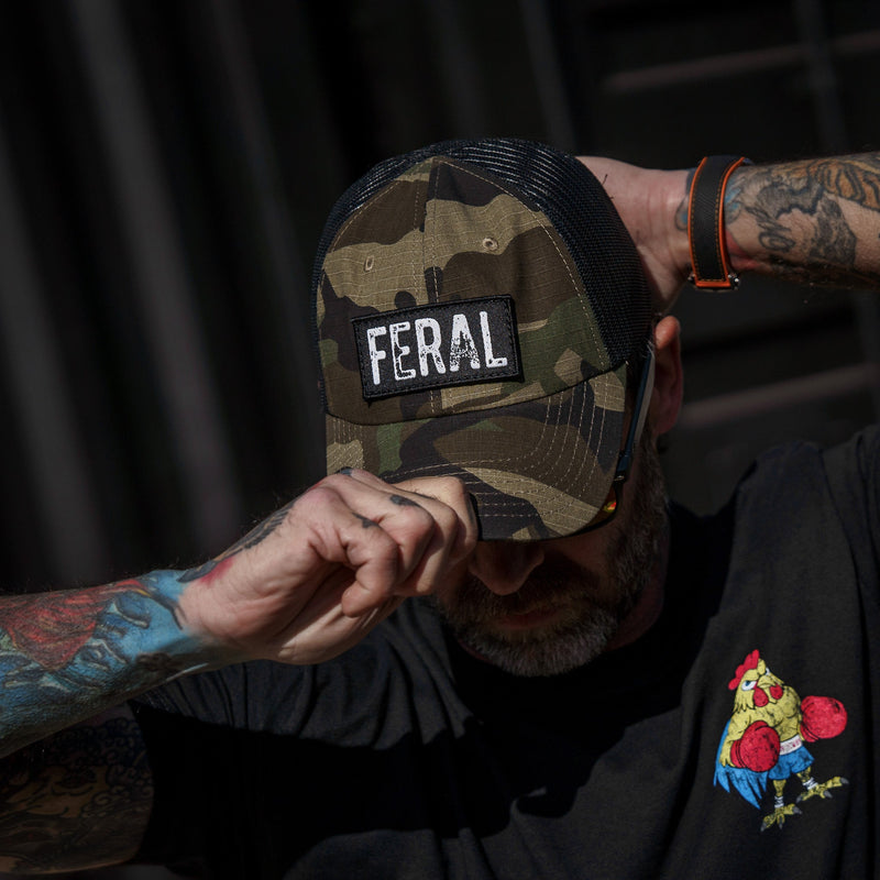 Load image into Gallery viewer, Feral Patch RipStop Mesh Snapback Hat
